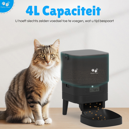 Pretty Paws PP002 Professionele Automatische Voerbak - Zwart