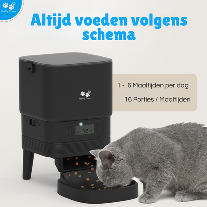 Pretty Paws PP002 Professionele Automatische Voerbak - Zwart