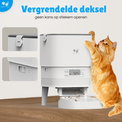Pretty Paws PF11 Professionele Automatische Voerbak - Wit