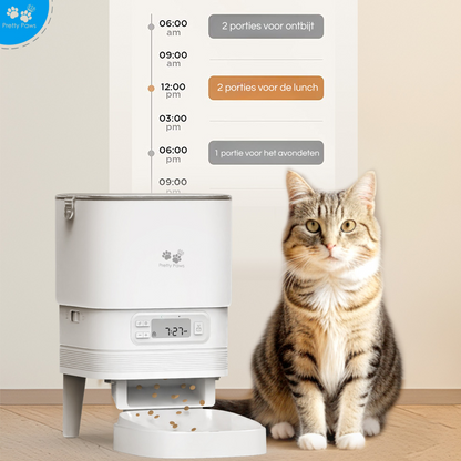Pretty Paws PP002 Professionele Automatische Voerbak - Wit