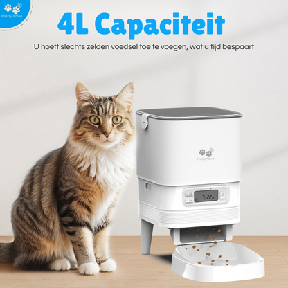 Pretty Paws PP002 Professionele Automatische Voerbak - Wit
