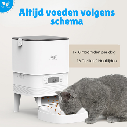Pretty Paws PP002 Professionele Automatische Voerbak - Wit