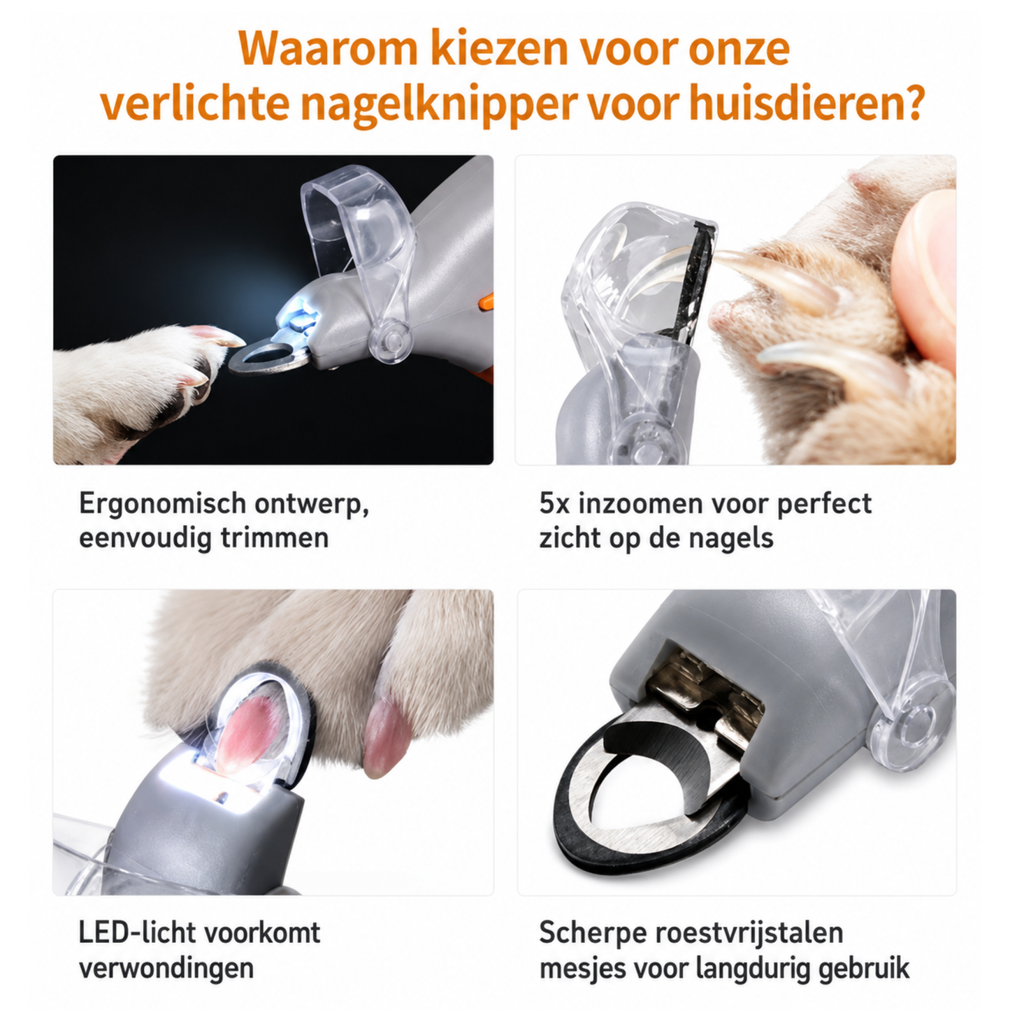 Nagelknipper met verlichting