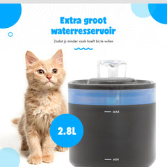 Pretty Paws Waterfontein PP098 - Drinkfontein Kat - Kattenfontein met App/WiFi - Geruisloos - Waterdispenser Kat