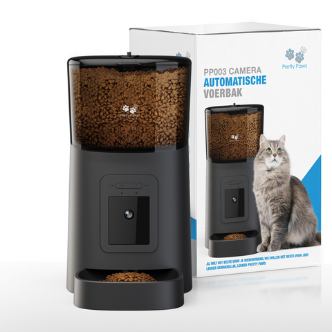 Pretty Paws® - PP003 Camera Voerautomaat Zwart