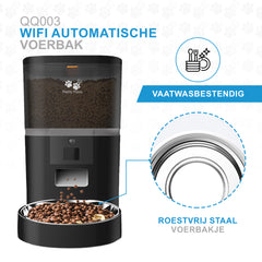 Pretty Paws QQ003 - Wifi Voermachine - Zwart - 4L