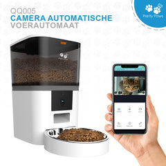 Pretty Paws QQ005 Wifi Camera Voermachine - 4L - Wit