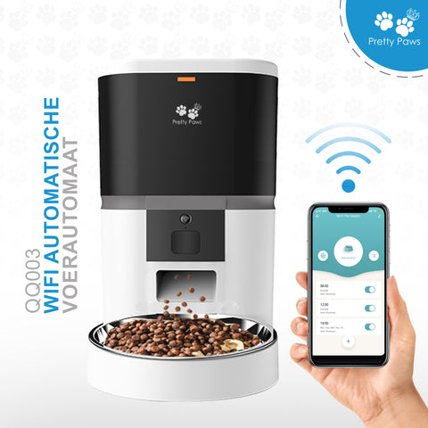Pretty Paws QQ003 - Wifi Voermachine - Wit - 4L