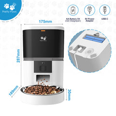 Pretty Paws QQ003 - Wifi Voermachine - Wit - 4L