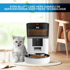 Pretty Paws QQ005 Wifi Camera Voermachine - 4L - Wit