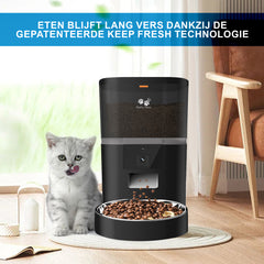 Pretty Paws QQ005 Wifi Camera Voermachine - 4L - Zwart