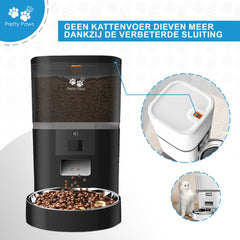 Pretty Paws QQ003 - Wifi Voermachine - Zwart - 4L