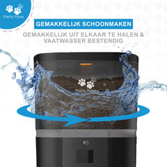 Pretty Paws QQ003 - Wifi Voermachine - Zwart - 4L