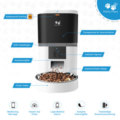 Pretty Paws QQ003 - Wifi Voermachine - Wit - 4L