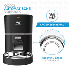 Pretty Paws QQ002 - Automatische Voermachine - 4L - Zwart