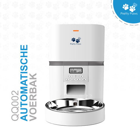 Pretty Paws QQ002 - Automatische Voermachine - Kat - 4L - Wit