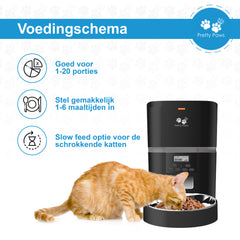 Pretty Paws QQ002 - Automatische Voermachine - 4L - Zwart