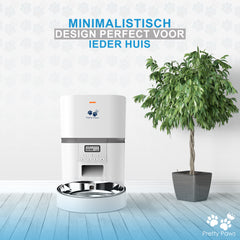 Pretty Paws QQ002 - Automatische Voermachine - Kat - 4L - Wit