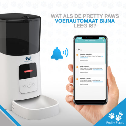 Pretty Paws PP005 Wifi Voerautomaat - Wit