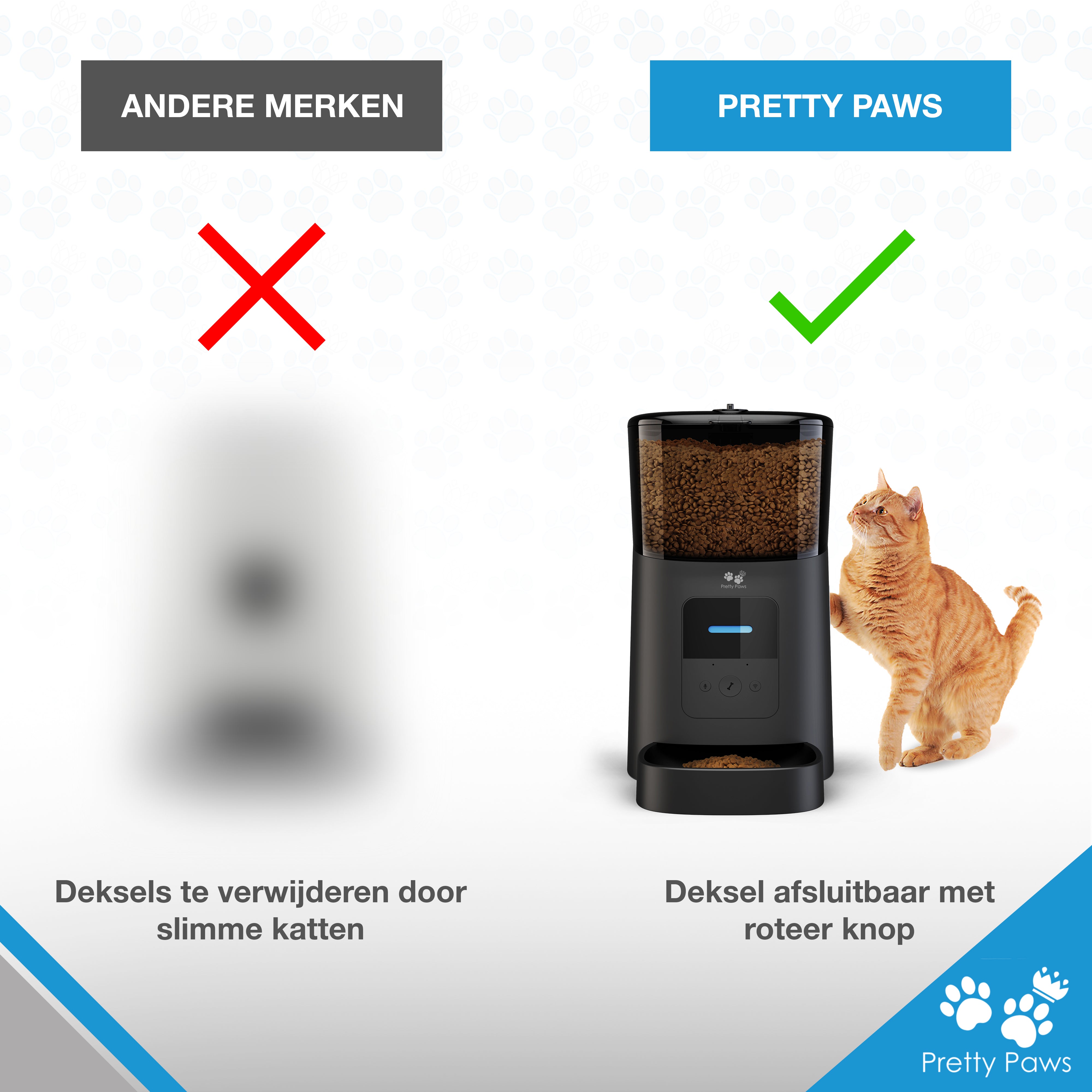 Pretty Paws® - PP005 Wifi Voerautomaat
