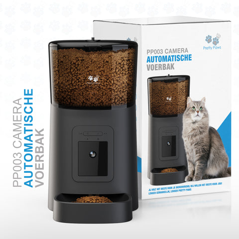 Pretty Paws® - PP003 Camera Voerautomaat Zwart