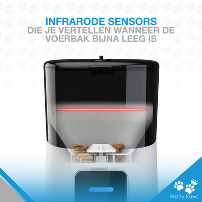 Pretty Paws PP005 Wifi Voerautomaat - Wit