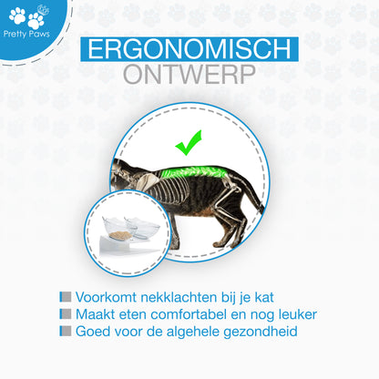 Pretty Paws® - PP001 - Ergonomische Voerbak