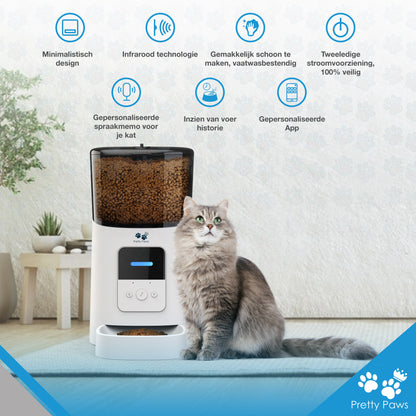 Pretty Paws PP005 Wifi Voerautomaat - Wit